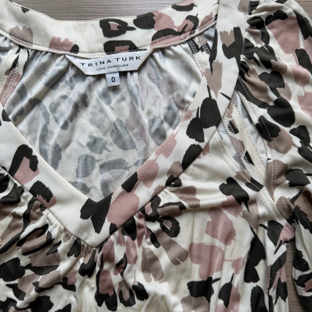 Trina Turk Multicolor Patterned Dress with cutouts